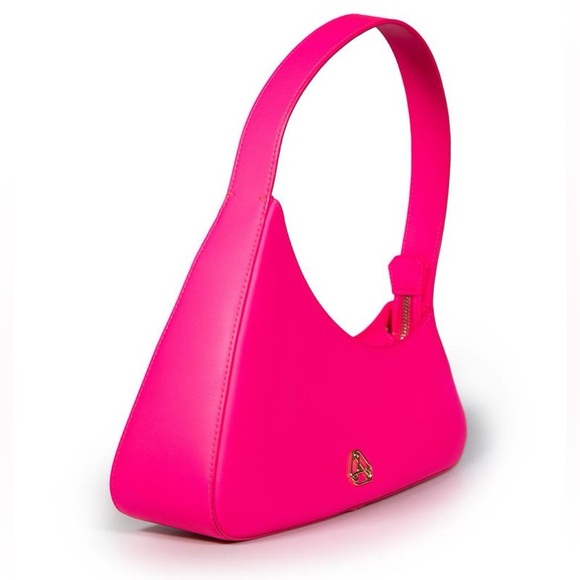 NWOT AUPEN Pink Leather Fearless Shoulder Bag Purse - Picture 2 of 9